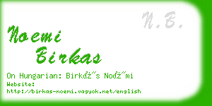 noemi birkas business card